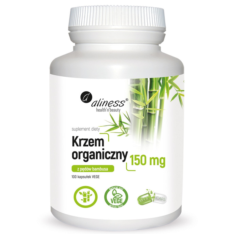 ALINESS KRZEM ORGANICZNY 150mg - 100kaps VEGE ALINESS KRZEM ORGANICZNY 150mg - 100kaps VEGE