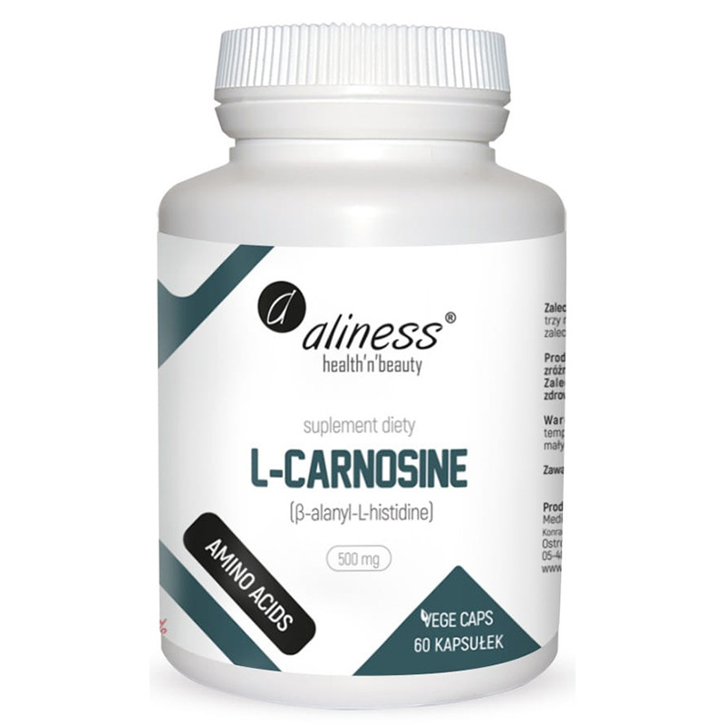 ALINESS L-CARNOSINE 500mg - 60kaps vege ALINESS L-CARNOSINE 500mg - 60kaps vege