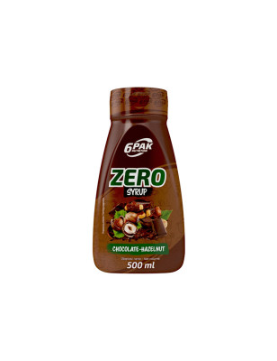 6PAK SYRUP ZERO 500ml Chocolate Hazelnut