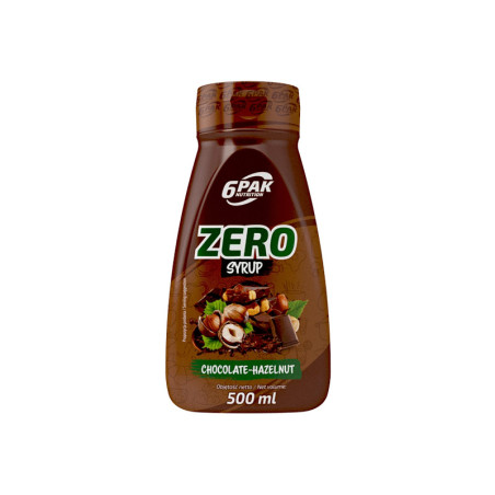 6PAK SYRUP ZERO 500ml Chocolate Hazelnut