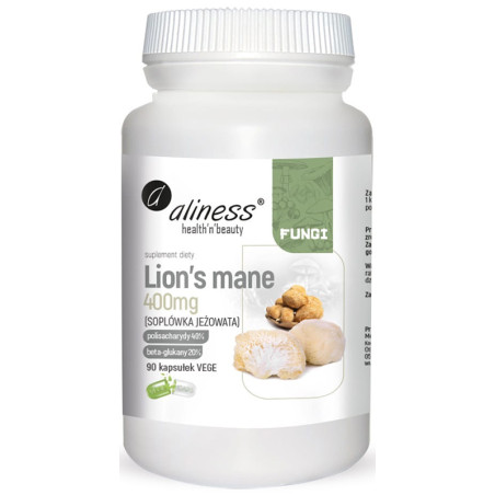 ALINESS LION'S MANE ekst40/20 400mg-90kaps