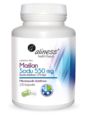 ALINESS MAŚLAN SODU 550mg - 100kaps VEGE
