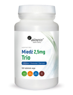 ALINESS MIEDŹ TRIO 2,5mg - 100 tabl. vege