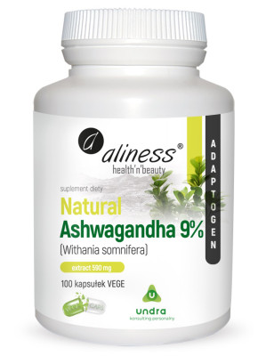 ALINESS NATURAL ASHWAGANDHA 9% EX. 590MG-100 kaps