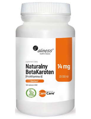 ALINESS NATURALNY BETAKAROTEN 14mg - 100tabl vege