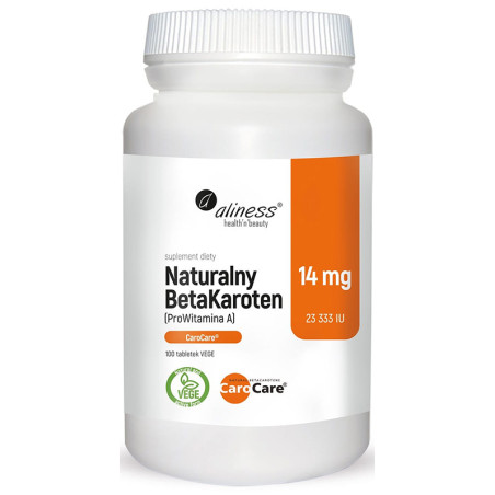 ALINESS NATURALNY BETAKAROTEN 14mg - 100tabl vege