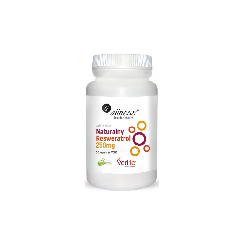 ALINESS NATURALNY RESWERATROL VERI-TE 250mg-60kaps ALINESS NATURALNY RESWERATROL VERI-TE 250mg-60kaps