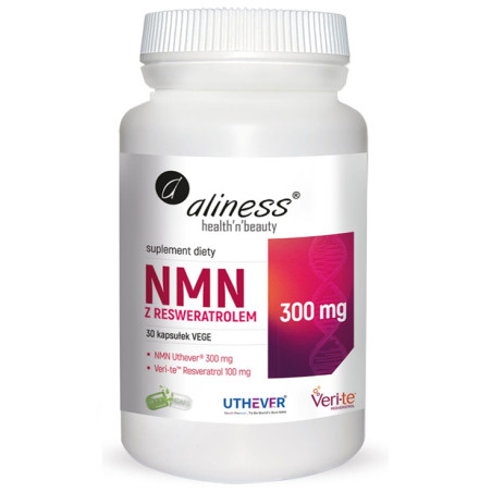 ALINESS NMN z resweratrolem 300mg/100mg - 30kaps v