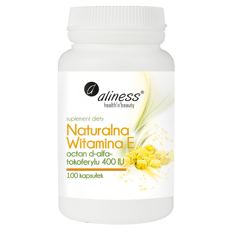 ALINESS NATURALNA WITAMINA E 400IU -100kaps  ALINESS NATURALNA WITAMINA E 400IU -100kaps