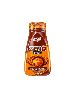 6PAK SYRUP ZERO 500ml Salty Carmel