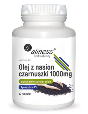 ALINESS OLEJ Z NASION CZARNUSZKI 2% 1000mg-60kaps