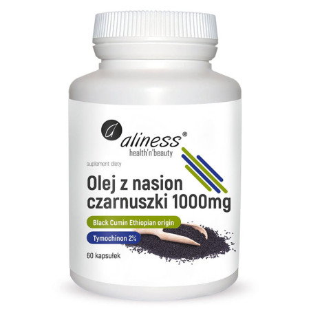 ALINESS OLEJ Z NASION CZARNUSZKI 2% 1000mg-60kaps
