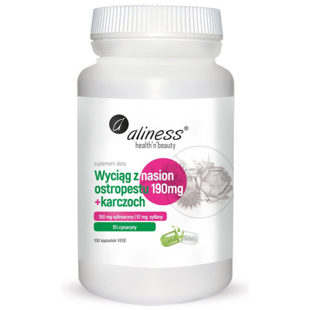 ALINESS EKST. Z OSTROPESTU 190mg+karczoch 100 kaps