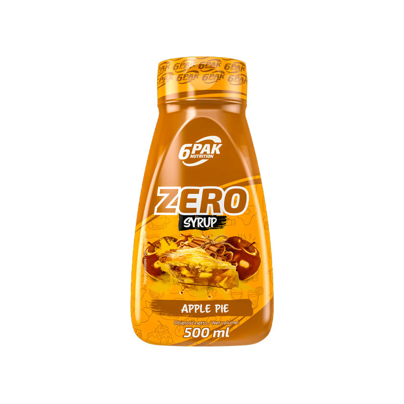 6PAK SYRUP ZERO 500ml Apple Pie