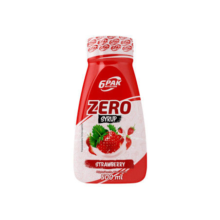 6PAK SYRUP ZERO 500ml Strawberry