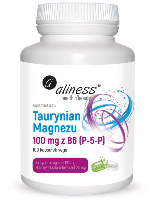 ALINESS TAURYNIAN MAGNEZU 100mg B6 - 100 kaps