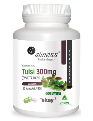 ALINESS TULSI EXTRACT 5% 300mg - 90kaps vege