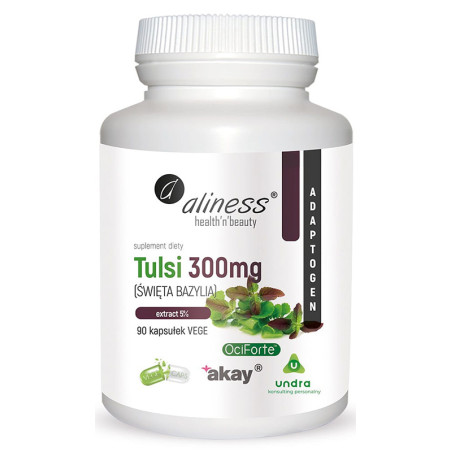 ALINESS TULSI EXTRACT 5% 300mg - 90kaps vege