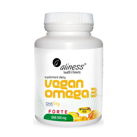 ALINESS VEGAN OMEGA 3 FORTE DHA 500mg - 60kaps