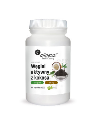 ALINESS WĘGIEL AKTYWNY Z KOKOSA 300mg - 100kaps