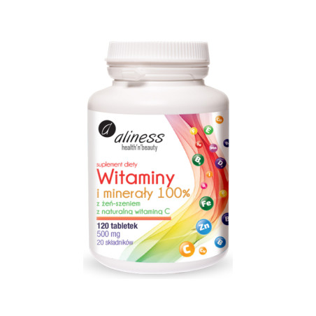 ALINESS WITAMINY I MINERAŁY 100% - 120tabl