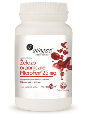 ALINESS ŻELAZO ORG.MICROFERR® 25mg - 100tabl