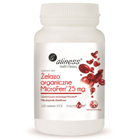 ALINESS ŻELAZO ORG.MICROFERR® 25mg - 100tabl