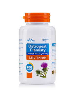 ALLVITA OSTROPEST PLAMISTY-SYLIMAROL EKS - 100kaps