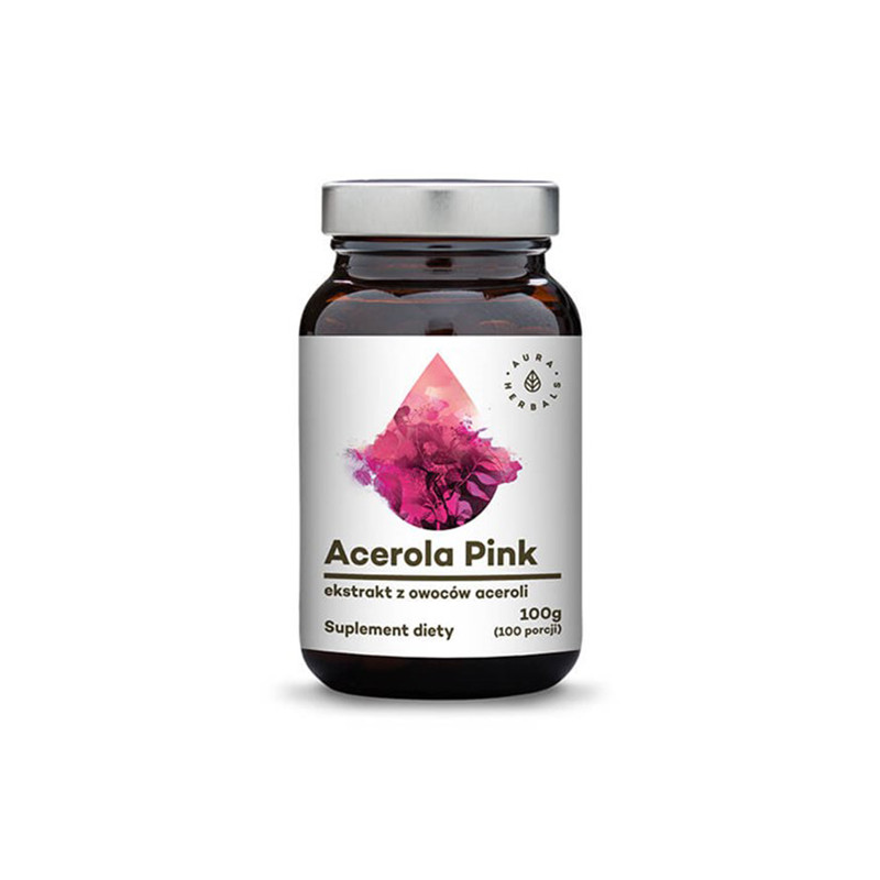 AURA ACEROLA PINK EKSTRAKT Z OWOCÓW 100g AURA ACEROLA PINK EKSTRAKT Z OWOCÓW 100g