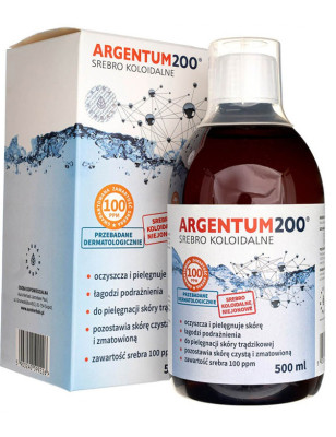 AURA ARGENTUM 200 srebro koloidalne 100ppm-500ml