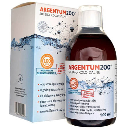 AURA ARGENTUM 200 srebro koloidalne 100ppm-500ml