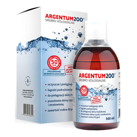 AURA ARGENTUM 200 srebro koloidalne 50ppm-500ml
