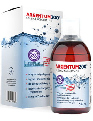 AURA ARGENTUM 200 srebro koloidalne 200ppm-500ml