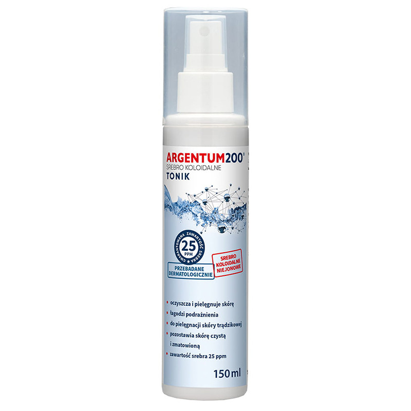 AURA ARGENTUM 200 srebro kolidalne 25ppm-150ml AURA ARGENTUM 200 srebro kolidalne 25ppm-150ml