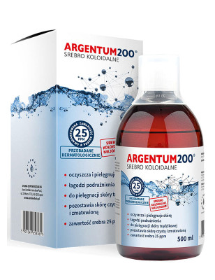 AURA ARGENTUM 200 srebro kolidalne 25ppm-500ml 