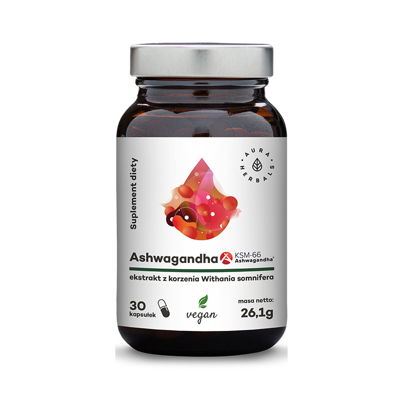AURA ASHWAGANDHA KSM-66 KORZEŃ 500mg-30kaps AURA ASHWAGANDHA KSM-66 KORZEŃ 500mg-30kaps