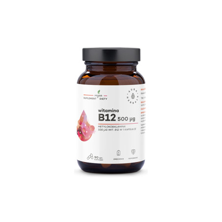AURA WITAMINA B12 500ug methylokobalamina- 90kaps