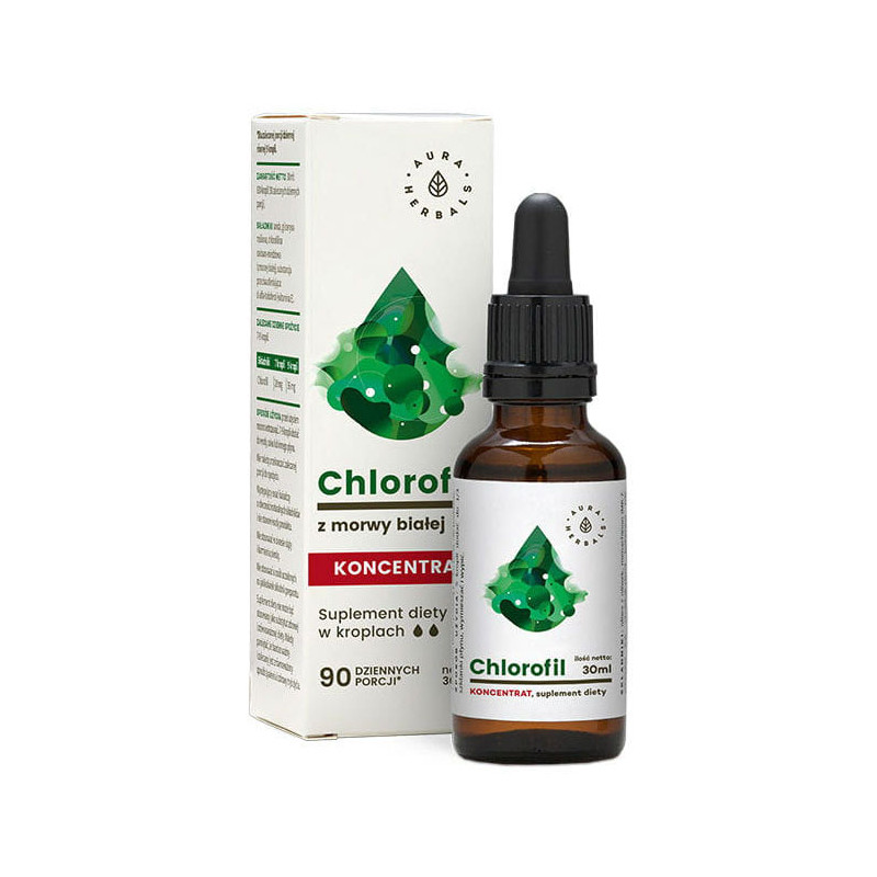 AURA CHLOROFIL Z MORWY BIAŁEJ krople 30ml AURA CHLOROFIL Z MORWY BIAŁEJ krople 30ml