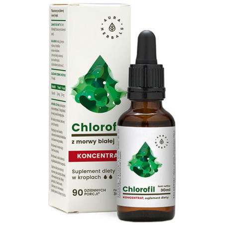 AURA CHLOROFIL Z MORWY BIAŁEJ krople 30ml