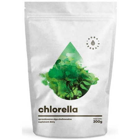AURA CHLORELLA w proszku 200g  