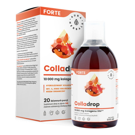 AURA COLLADROP FORTE kolagen morski 10000mg-500ml