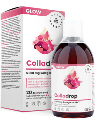 AURA COLLADROP GLOW kolagen morski 5000mg - 500ml