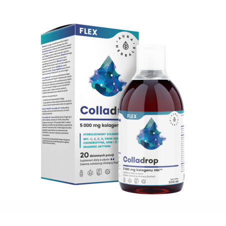 AURA COLLADROP FLEX kolagen morski 5000mg - 500ml 