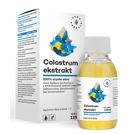 AURA COLOSTRUM EKS.100% czysta siara bydlęca-125ml