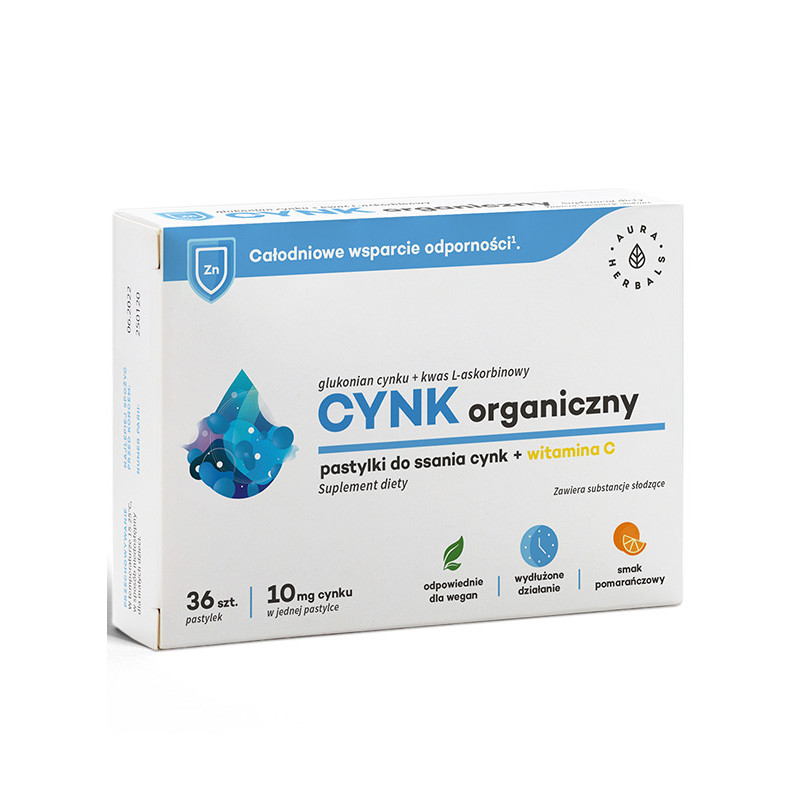 AURA CYNK ORGANICZNY 10mg+WIT. C - 36tabl AURA CYNK ORGANICZNY 10mg+WIT. C - 36tabl