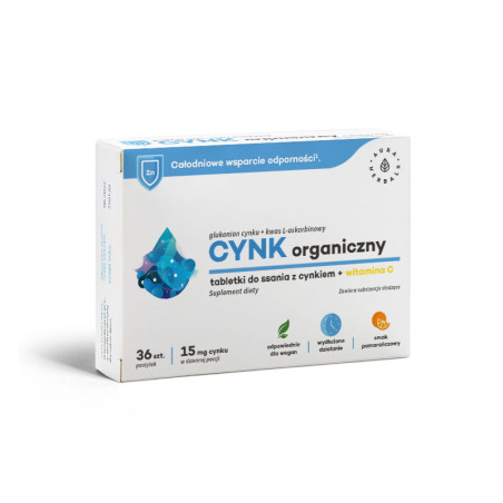 AURA CYNK ORGANICZNY 15mg+WIT C - 36tabl