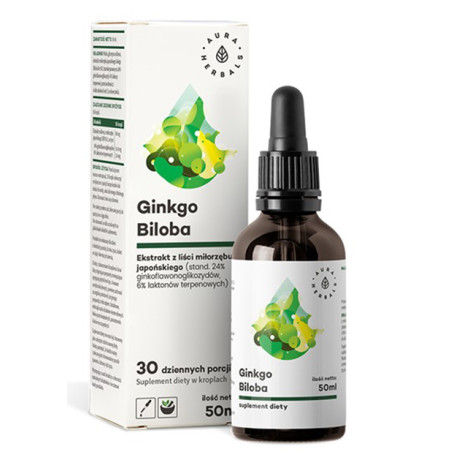 AURA GINKGO BILOBA ekstr. Miłorząb Japoński-50 ml