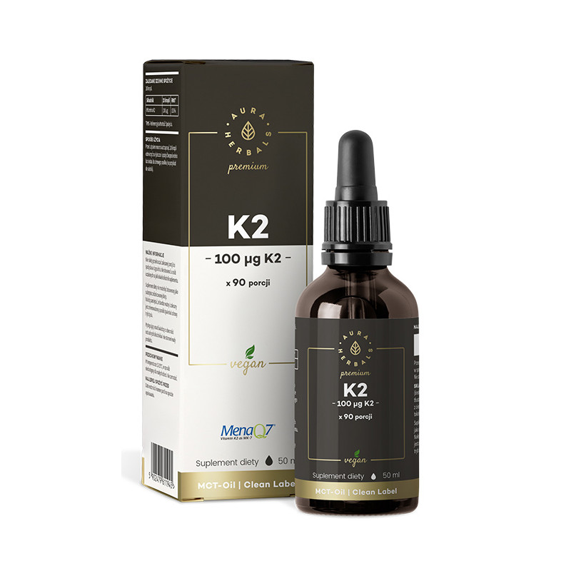 AURA WITAMINA K2 100mcg PREMIUM MenaQ7® - 50ml