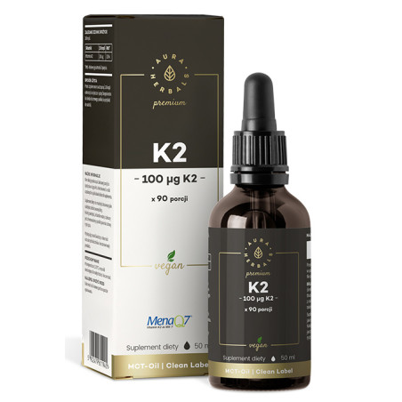 AURA WITAMINA K2 100mcg PREMIUM MenaQ7® - 50ml