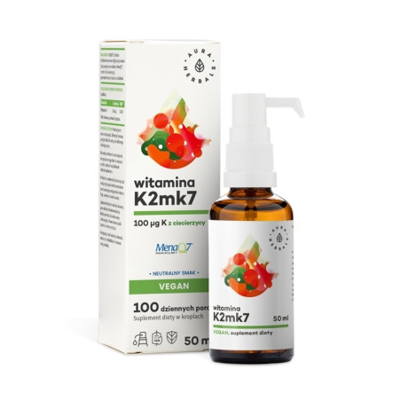 AURA WITAMINA K2 100 mcg Vegan krople 50ml